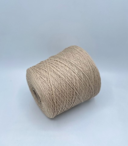 Бобинная пряжа (пр.Италия), art.Cotone, 500м/100 гр. 100%Хлопок, цвет-Бежевый , арт.34872