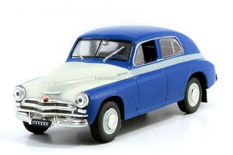 GAZ-M20V Pobeda blue-white 1:43 DeAgostini Auto Legends USSR Best #1