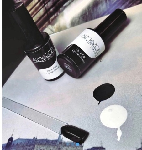 Алмазгель Гель лак белый 8мл