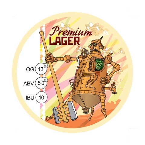 Пиво Knightberg Premium Lager (банка)