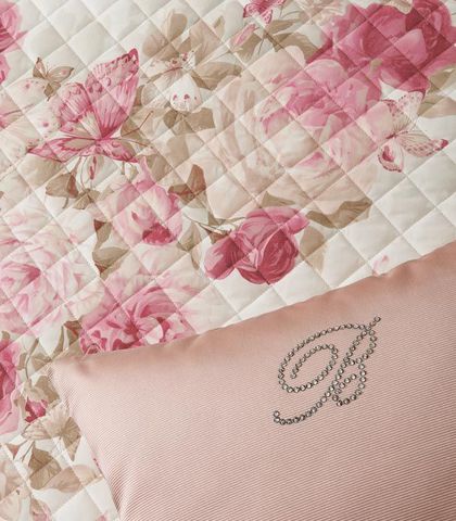 Покрывало 270х270 Blumarine Butterfly's розовое