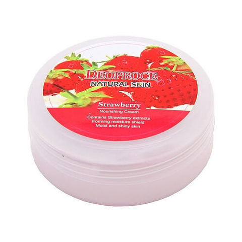 Deoproce Natural Skin Крем для лица и тела на основе экстракта клубники Deoproce Natural Skin Strawberry Nourishing Cream 100g 100гр