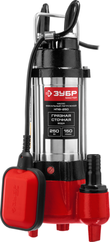 НПФ-250	Фекальный насос ЗУБР, 250 Вт