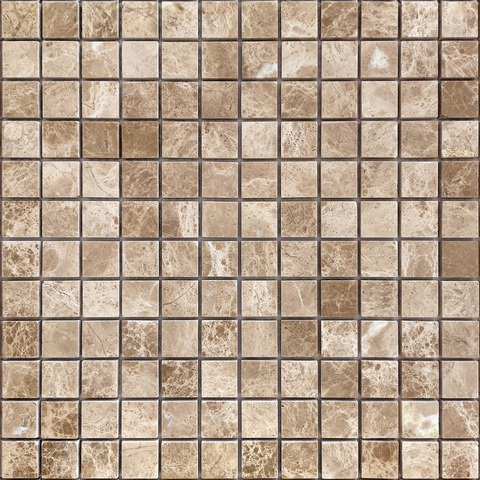 Мозаика LeeDo Caramelle: Pietrine - Emperador Light полированная 29,8x29,8х0,7 см (чип 23х23х7 мм)