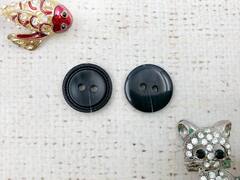 Пуговицы, d 1,8 см, 2 прокола, чёрный