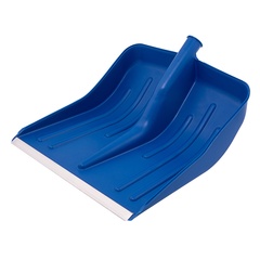 61618 Лопата снеговая синяя, 400 х 420 мм, без черенка,