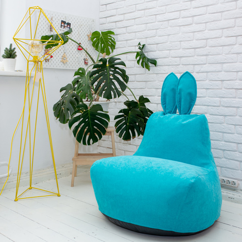 Кролик М микровельвет (бирюзовый)