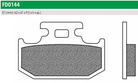 FD0144BD Тормозные колодки дисковые мото OFFROAD DIRT ORGANIC (FDB659SG)   NEWFREN