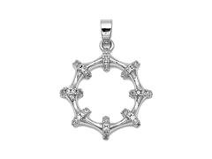 Подвеска "Fantasy" 23мм, со стразами