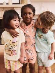 Пижама для девочки Next AC0-784, 3 шт., Розовый, Голубой