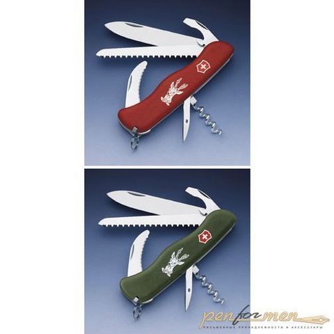 Нож перочинный Victorinox Hunter 111мм с фикс 12 функций красный (0.8873)