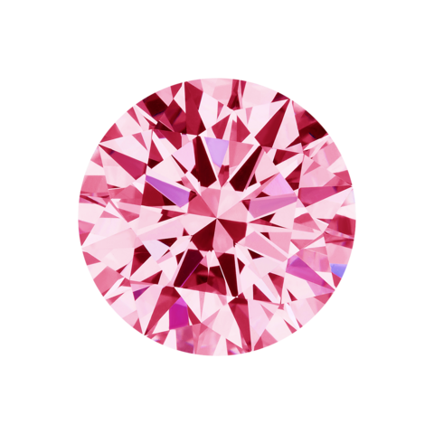 Муассанит Розовый "Бриллиантовая огранка" 5,0 мм