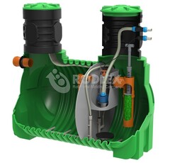 BioBox Aero Pro 4 Родлекс 1000 л. горизонтальный / 800 л. в сутки / До 4 чел. / принудительный сброс / компрессорный аэрация (2000x1000x1300см;76кг;) - арт.560040