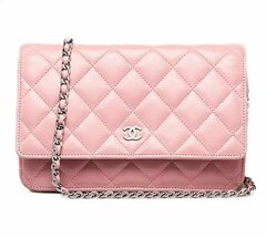 Сумка-кошелек Chanel Wallet On A Chain светло-розовый