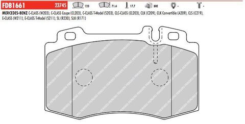 FDB1661 Тормозные колодки дисковые OE 'PREMIER'