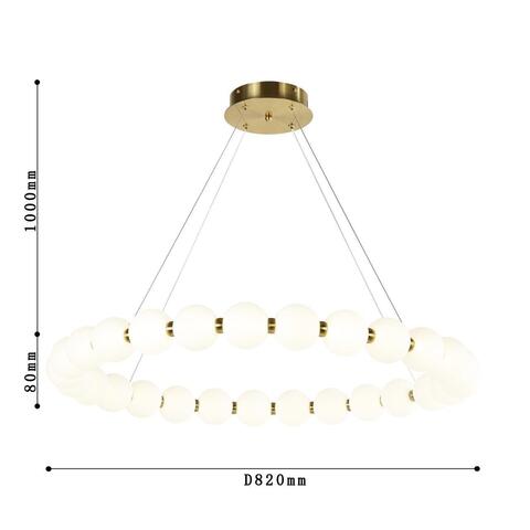Подвесная светодиодная люстра Favourite Gubbare 4014-8P