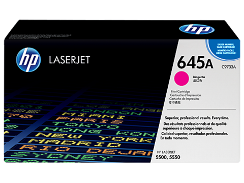 Картридж HP C9733A magenta - малиновый тонер-картридж для принтеров HP Color LaserJet 5500/5500N/5500DN/5550/5550N/5550DN