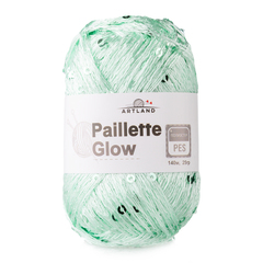 Добавочная нить п/э с пайетками, 25 гр, 140 м, мята