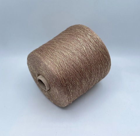Industria Italiana (пр.Италия),art- Frizzante 3500 м/100гр, 70%Вискоза, 15%Металлик(Люрекс), 15%Полиамид, цвет-Латте(2093/9401). арт-36054