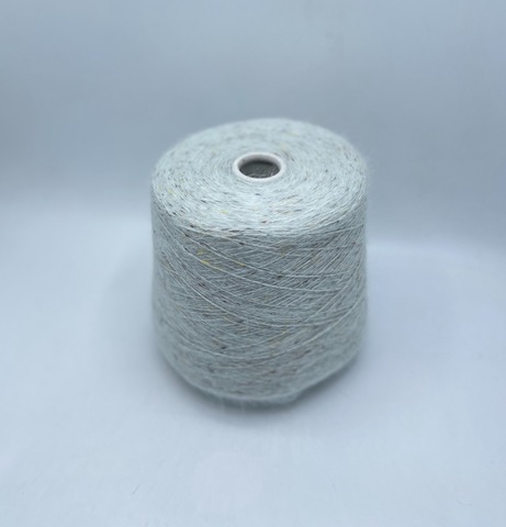 Luxury Selection by Ri.Go (пр.Италия), art-Angora Spiky Tweed, 2/9 450м/100гр.75% Ангора, 5% Вискоза, 20% Полиамид, цвет-Нежно-зеленый+твид (125/135), арт-36478