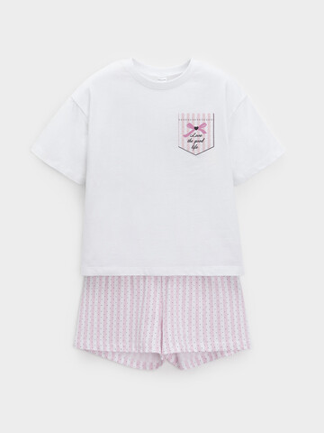 пижама  для девочки  МП 1658/белый Н249