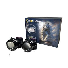 Светодиодные би-линзы ORIONLIGHT 2LED (без четкой СТГ), 3", 62W/72W, 12V