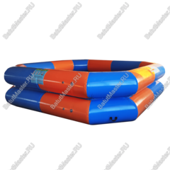 Квадратный надувной бассейн "Зебра" 4*4*1 м