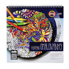 Блокнот для арт-терапии с QR-code 290х295мм, 20л, спираль, твердая подложка