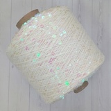 Пряжа Shine Paillettes 63113 голография на сливочном масле