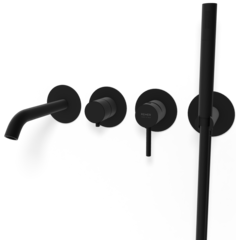 Remer X53D2PWBNO Смеситель для ванны Remer X Style X53D2PWBNO, черный матовый фото