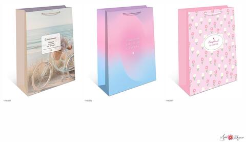 Пакет подарочный S вертикальный, МИКС, 18*23*10 см (Д*В*Ш), 1 шт.