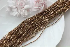 Гематит синтетический, прямоугольные бусины, 4*2 мм, шоколад, 1 нить, ГМ068