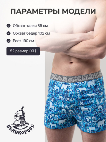 Комплект из 3-х семейных трусов - «Приморский лес»