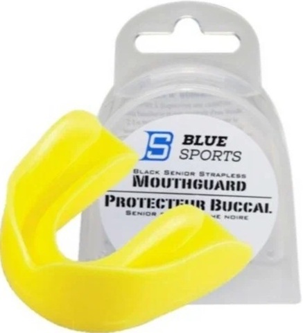 Капа BlueSports STRAPLESS MOUTHGUARD SENIOR YELLOW