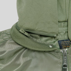 Бомбер Alpha Industries L-2B Hooded NASA II Sage Green (Зеленый)