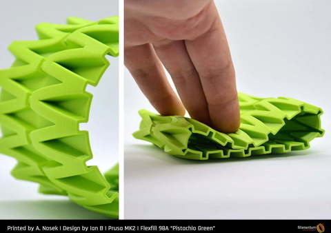 Пластик для 3D-принтера Fillamentum Flexfill TPU 98A Pistachio Green