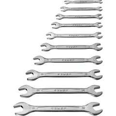 ЗУБР 10 шт, 6 - 24 мм, набор рожковых гаечных ключей, Профессионал (27010-H10)