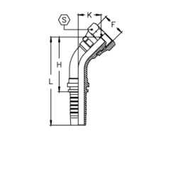 Фитинг DN 20 DKM (Г) 30x1.5 (45)
