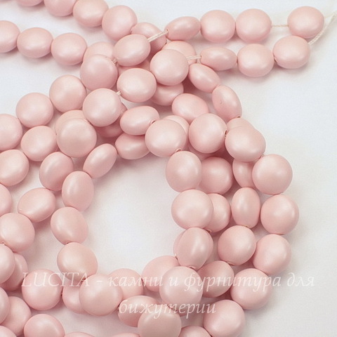5860 Хрустальный жемчуг Сваровски Crystal Pastel Rose круглый плоский 10 мм