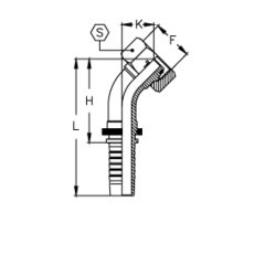 Фитинг DN 20 DKO-L (Г) 26x1.5 18 (45)