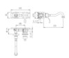 Cezares MARGOT-BLS1-01-M MARGOT-BLS1-01-M Встраиваемый однорычажный смеситель для раковины, хром