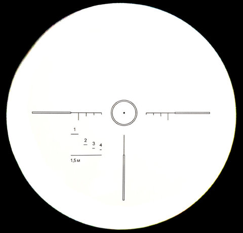 Призматический прицел Р2,5х24 L BREVIS LCD400