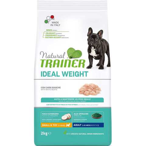Trainer NAT Ideal Weigh сухой корм с мясом д/взросл.собак мелких/миниатюр.пород с избыт весом 2 кг