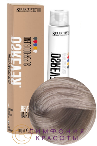 Крем-краска без аммиака Reverso Hair Color 9.1 Очень светлый блондин пепельный Selective, 100 мл