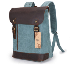 Рюкзак из кожи и хлопка BUG 388 Blue