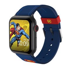 Ремешок MobyFox DC Superman Tactical для Apple Watch, синий