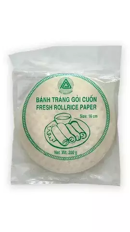 Бумага рисовая для свежих спринг-роллов 16 см DUY ANH, 200 г, Вьетнам