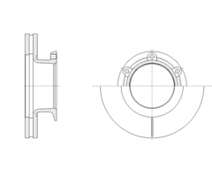Диск тормозной вентилируемый G-brake  GR-32427