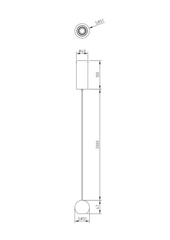 Подвесной светильник Technical Harmat P067PL-L5CH3K