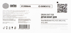 Фотобарабан (Drum-Unit) Cactus CS-DUWC4112 (013R00646) черный для Xerox WorkCentre 4112, 4127, 4595, 4110, 4112, 4595 (ч/б: 510'000 стр.)